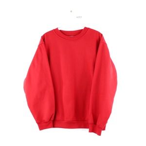 Vintage 90s Streetwear Crewneck Sweatshirt Red